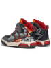 Geox Sneakers "Inek" in Grau/ Rot