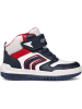 Geox Sneakers "Buzzerlight" in Dunkelblau/ Weiß/ Rot