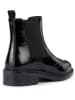 Geox Leren chelseaboots "Walk Pleasure" zwart