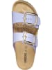 Geox Leder-Pantoletten "Brionia" in Lila