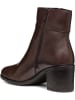 Geox Leren enkellaarzen "New Ashell" bruin