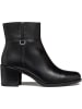 Geox Leren enkellaarzen "New Ashell" zwart