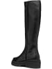 Geox Leder-Stiefel "Felleny" in Schwarz