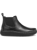 Geox Leder-Chelsea-Boots "Graisy" in Schwarz