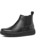 Geox Leder-Chelsea-Boots "Graisy" in Schwarz