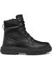 Geox Leder-Boots "Lamidie + Grip" in Schwarz
