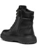 Geox Leren boots "Lamidie + Grip" zwart