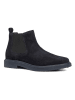Geox Leder-Chelsea-Boots "Massimiano" in Schwarz