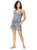 Ipanima Jumpsuit in Türkis/ Lila/ Grün