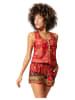 Ipanima Jumpsuit in Rot/ Lila