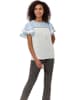 Heine Bluse in Hellblau/ Weiß