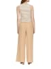 QS by S. Oliver Top in Beige/ Weiß