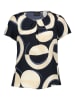 s.Oliver Bluse in Schwarz/ Beige/ Blau