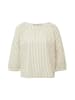 s.Oliver Bluse in Beige/ Weiß