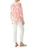 comma Bluse in Weiß/ Pink