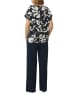 comma Bluse in Schwarz/ Beige