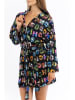 Moschino Badjas zwart/meerkleurig