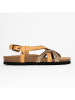 Bluebay Sandalen "Lisle" lichtbruin/goudkleurig