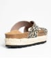 Bluebay Pantoletten "Beta" in Beige/ Hellbraun/ Schwarz