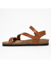Blue Bay Sandalen "Jeanette" in Hellbraun