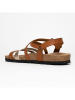 Blue Bay Sandalen "Marte" in Hellbraun