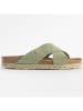 Blue Bay Leren slippers "Ginette" groen