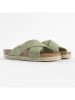 Blue Bay Leren slippers "Ginette" groen