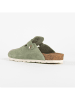 Blue Bay Leren slippers "Menthe" groen