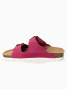 Bluebay Leren slippers "Aristote" fuchsia