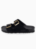 Bluebay Leren slippers "Aristote" zwart