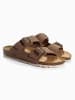 Bluebay Leren slippers "Aristote" lichtbruin