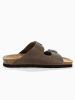 Bluebay Leren slippers "Aristote" beige/grijs