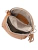 Lia Biassoni Leder-Umhängetasche "Secco" in Cognac - (B)15 x (H)20 x (T)4 cm