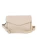 Pia Sassi Leren schoudertas "Corno Baitone" crème - (B)24 x (H)14 x (D)10 cm