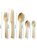 Echtwerk 30tlg. Tafelbesteck-Set "Avelino" in Gold