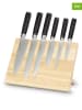 Echtwerk 7tlg. Küchenmesser-Set in Schwarz/ Beige