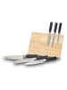 Echtwerk 7tlg. Küchenmesser-Set in Schwarz/ Beige