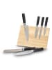 Echtwerk 7tlg. Küchenmesser-Set in Schwarz/ Beige