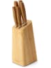 Echtwerk 6tlg. Küchenmesser-Set "Classic" in Braun