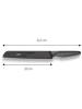 Echtwerk Nóż "Black Steel" w kolorze czarnym do chleba - dł. 32,5 cm