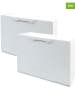 Joybos 2-delige set: schoenenkasten wit - (B)51 x (H)40,1 x (D)17,3 cm