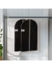 Joybos 2-delige set: kledinghoezen zwart - (B)60 x (H)150 cm
