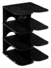 Joybos Schuhorganizer in Schwarz - (B)20 x (H)52 x (T)20 cm