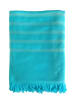 Le Comptoir de la Plage Fouta "Alanya" w kolorze turkusowym - 180 x 140 cm