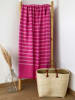 Le Comptoir de la Plage Fouta "Alanya" fuchsia - (L)180 x (B)140 cm