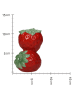 Kersten Kerzenhalter ''Strawberry'' in Rot - (B)8 x (H)12 x (T)7 cm