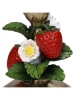 Kersten Kerzenhalter ''Strawberry'' in Gold/ Rot/ Grün - (H)16 x Ø 10 cm