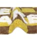 Kersten Badematte in Braun/ Gelb - (L)50 x (B)80 cm