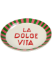 Kersten Dinerbord "La Dolce Vita" beige/rood/groen - Ø 25 cm