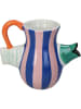 Kersten Vase ''Fish'' in Rosa/ Blau - (B)21,2 x (H)17,6 x (T)11,5 cm